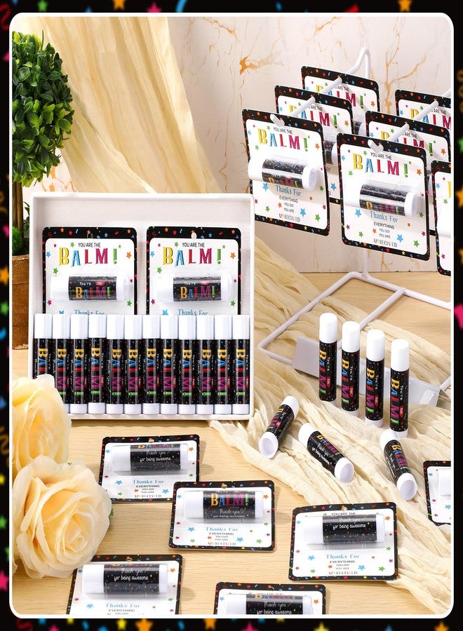 Sacubee 5 Pack Employee Teacher Appreciation Gifts Lip Balms Bulk Staff Team Thank You Gifts for Women Men Employee Coworkers Staff Teachers Volunteers Bulk Club Present You're the Balm - Image 2