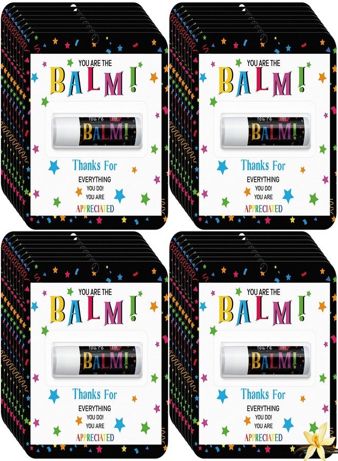 Sacubee 5 Pack Employee Teacher Appreciation Gifts Lip Balms Bulk Staff Team Thank You Gifts for Women Men Employee Coworkers Staff Teachers Volunteers Bulk Club Present You're the Balm - Image 1