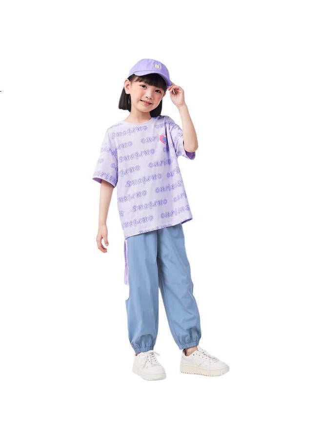 Qq Duck Children'S Mosquito-Repellent Pants, Girls' Trousers, Summer Sports Pants, Student Clothing, Side-Patched Mosquito-Repellent Pants, Dark Blue; 160 - Image 2