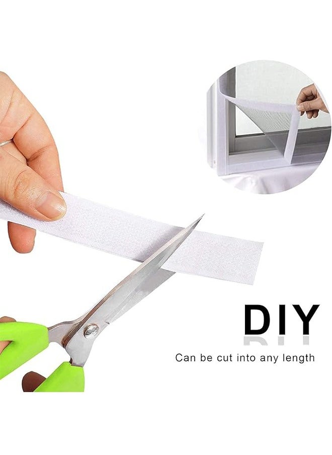 Generic - Hook and Loop Tape, Nylon Buckle Tape Self-Adhesive Back Buckle Tape Heavy-Duty Reusable, Strong Velcro White Tape - 5M * 2CM - Image 1