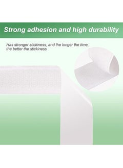 Generic Hook and Loop Tape, Nylon Buckle Tape Self-Adhesive Back Buckle Tape Heavy-Duty Reusable, Strong Velcro White Tape - 5M * 2CM  - Image 4