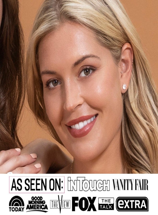 Cate & Chloe Eden 18k Rose Gold-Plated Stud Earrings with Solitaire Round Cut Simulated Diamond Crystals, Hypoallergenic Jewelry for Women, Gift for Her on Christmas, Birthday, Anniversary - Image 3