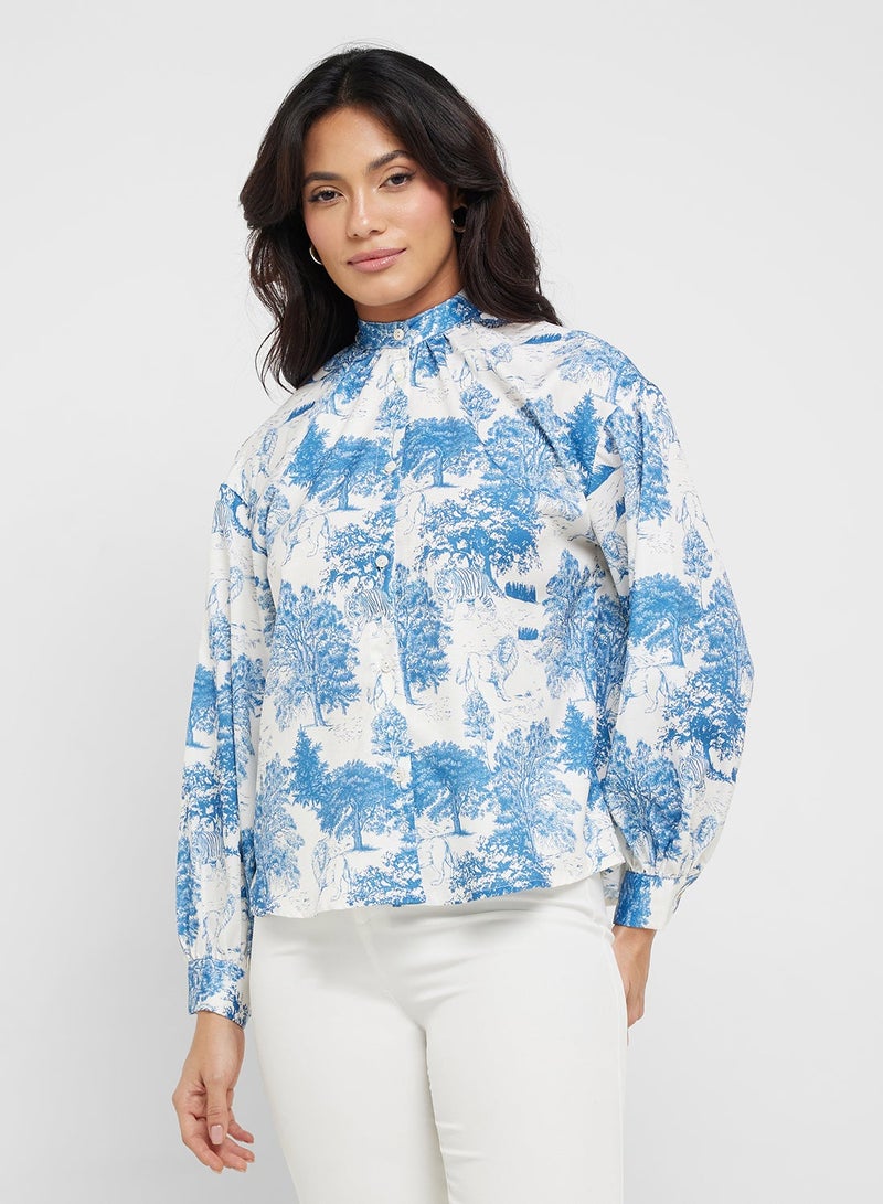 ELLA Floral Print Top - Image 1
