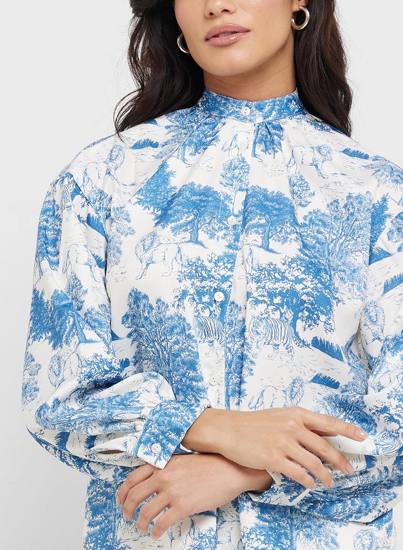 ELLA Floral Print Top - Image 3