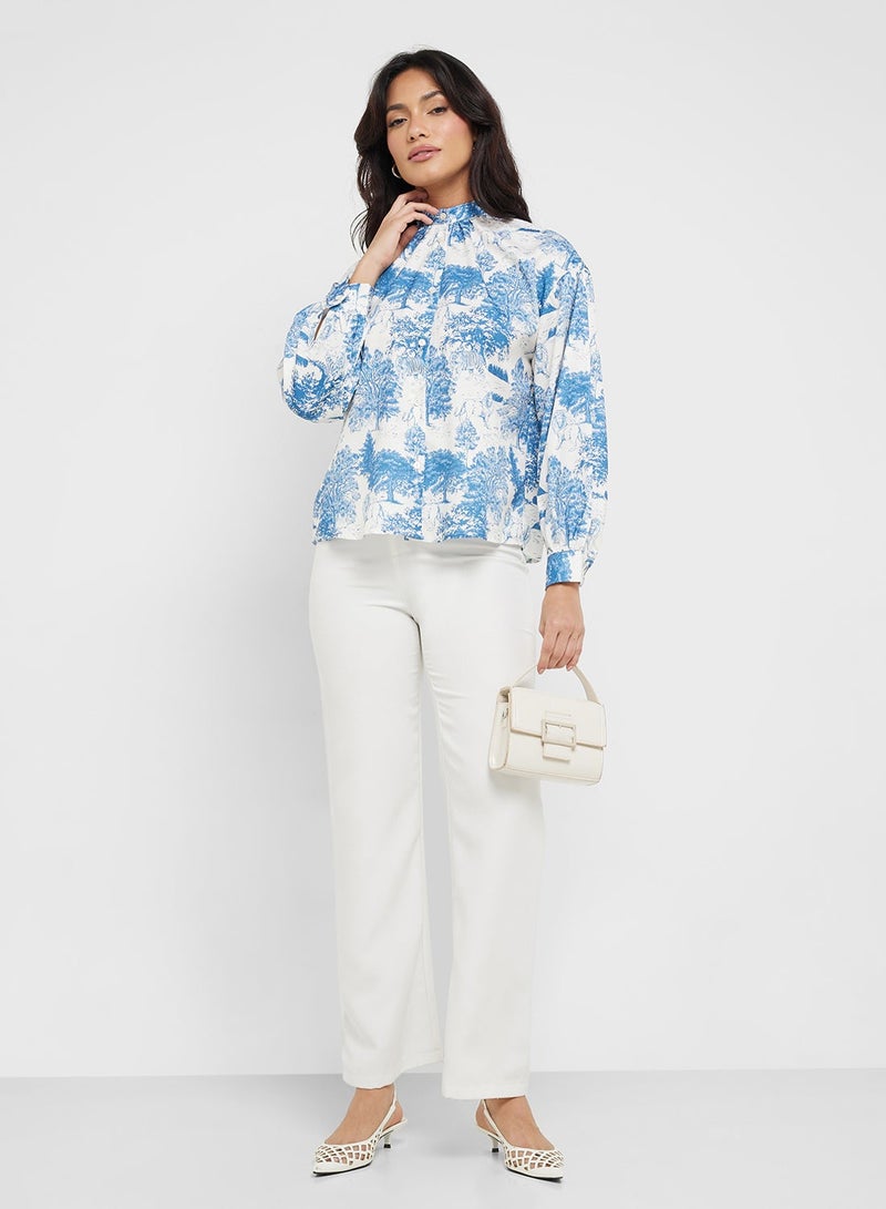 ELLA Floral Print Top - Image 4