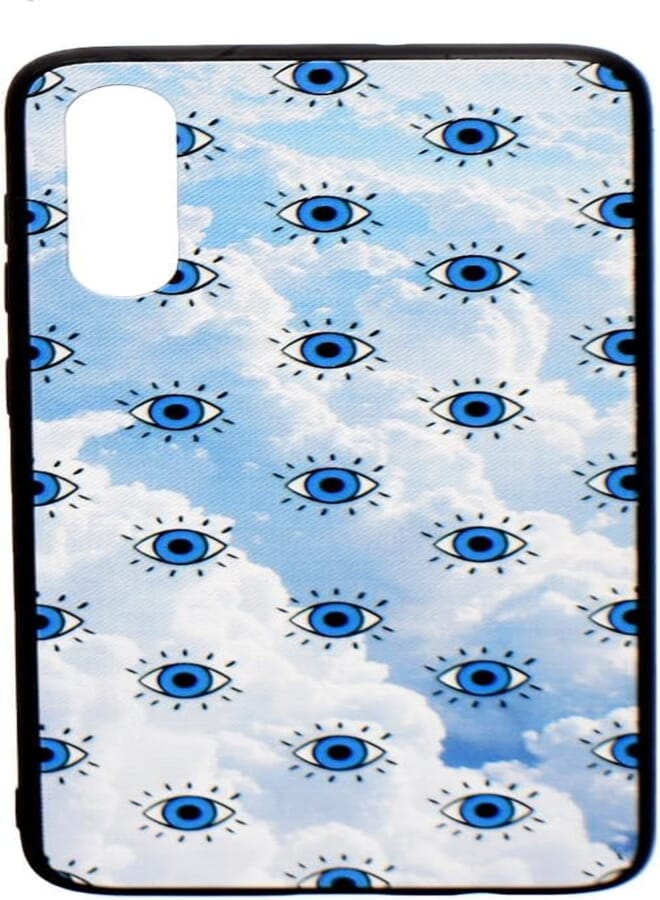 Boter. Plastic 3D Shockproof Back Case Designed With Anti-Slip Feature Cute Blue Eyes Printed Suitable For Samsung Galaxy A70/A70S - Multi Color