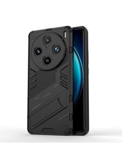 Case Compatible with Vivo X100 Pro 5G 2023, 2-in-1 TPU+PC Dual Layer Combo Shockproof Ultra-Thin Protective Phone Back Cover with Kickstand