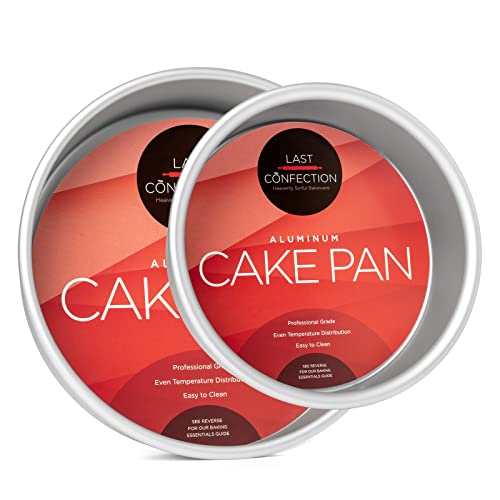 LAST CONFECTION 2-Piece Round Cake Pan Set - Includes 6" and 9" Aluminum Pans - 2" Deep - Image 1