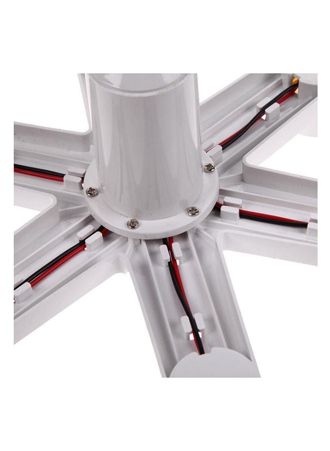 Lamp Lights Base Socket Splitter Holder White/Brown 2 x 16centimeter - Image 3