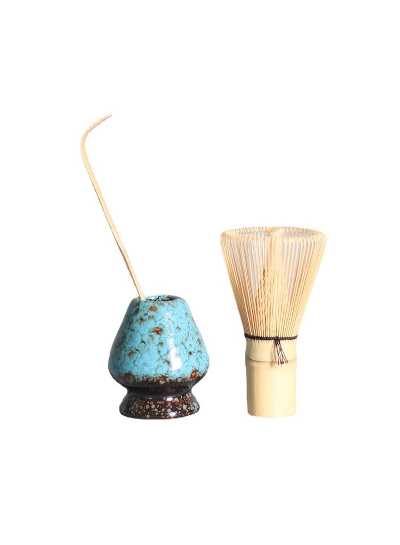 4-Piece Matcha Green Tea Whisk Set Matcha Tea Set Stand Kit Bowl Whisk - Image 5