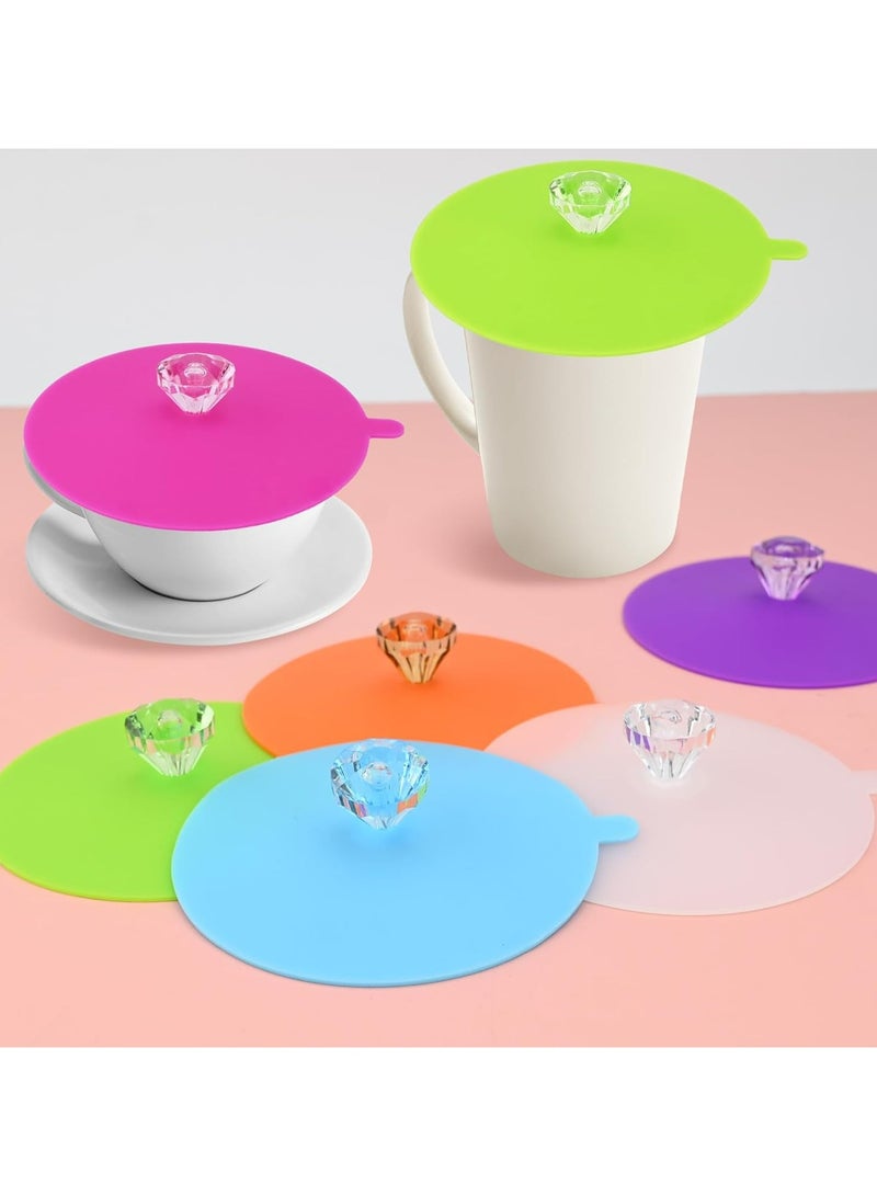 أوزيغالور 6 أغطية أكواب سيليكون – قابلة لإعادة الاستخدام ومضادة للغبار للأكواب والزجاجات - Image 5