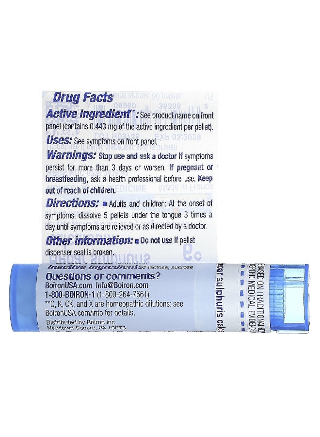 Boiron Boiron, Hepar Sulphuris Calcareum, 6C, Dry Cough Relief, Approx 80 Pellets  - Image 2