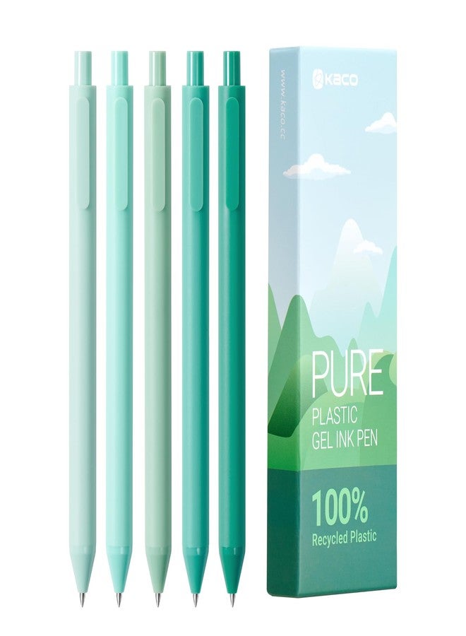 كاكو أقلام حبر جاف صديقة للبيئة من كاكو بيور، بلاستيك، 5 قطع، لون الحبر: أسود - Image 1