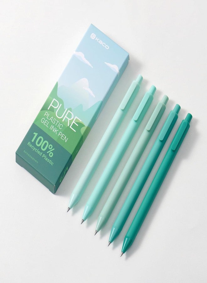 كاكو أقلام حبر جاف صديقة للبيئة من كاكو بيور، بلاستيك، 5 قطع، لون الحبر: أسود - Image 5