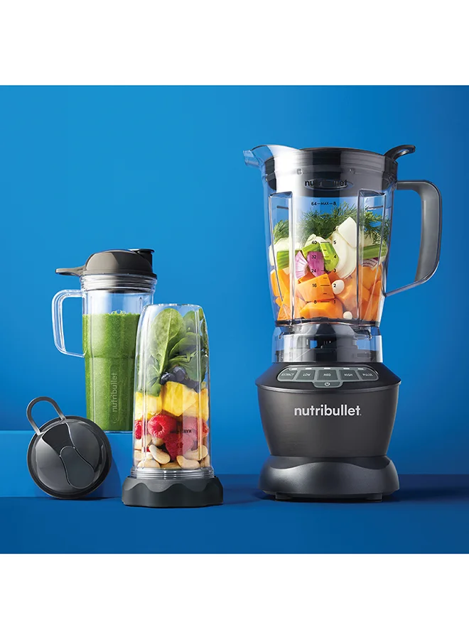 nutribullet Full Size Blender + Combo, 9 Piece Accessories, Multi-Function High Speed Blender, Mixer System With Nutrient Extractor, Smoothie Maker