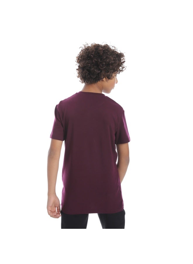 سيزار تيشرت أولادي قطن مزود بطباعة من الأمام - Image 5