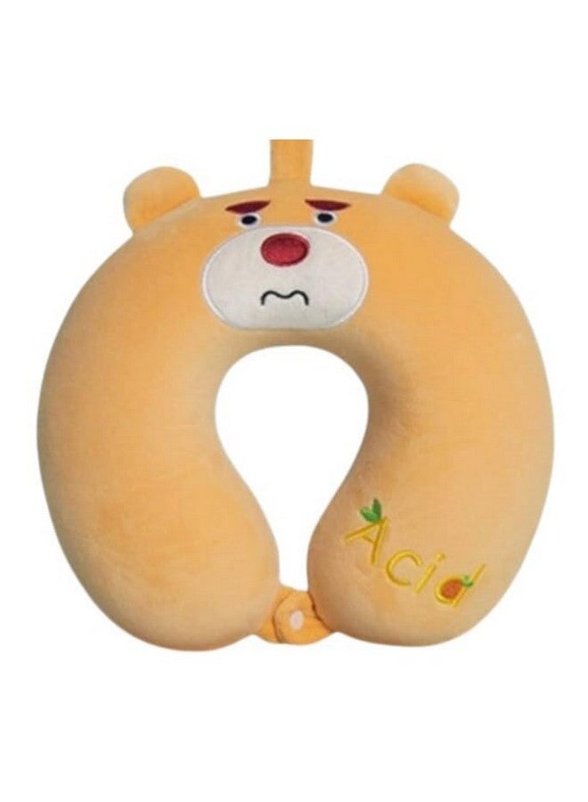 araami - Your Comfort Partner Cute Cartoon Printed Neck Pillow for Travel Orthopedic Neck Pain Relief Memory Foam Neck Support Pillow for Airplanes, Cars- Portable& Skin-Friendly U-Shaped Neck Pillow for Girls, Kids (Pink CARTOON) - Image 2
