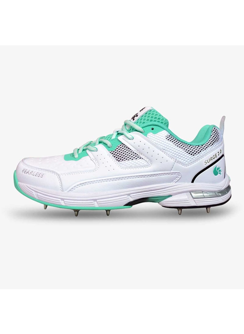 DSC - Surge 2.0 Cricket Shoes | White | Multifunction with Metal Spikes | For Boys and Men - Image 1