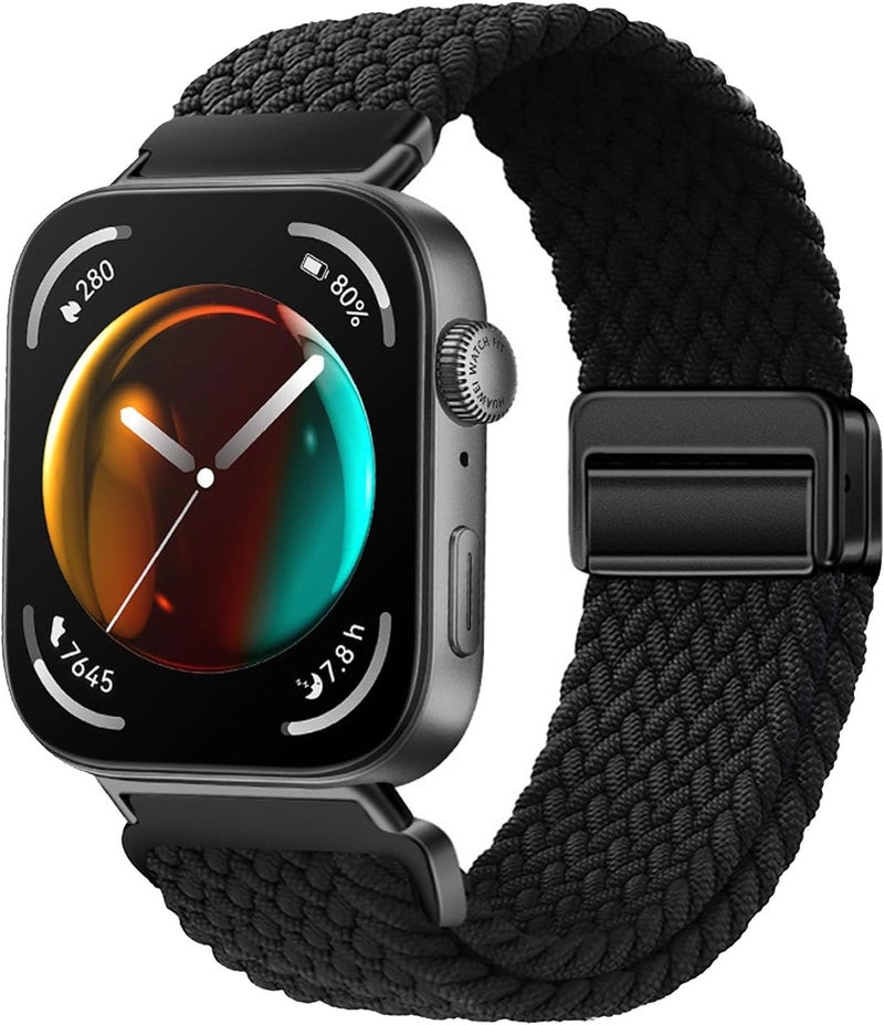 Compatible with Huawei Watch Fit 4 Pro/4/3 Nylon Strap for Women Men, Adjustable Soft Breathable Elastic Sport Strap for Huawei Watch Fit 4 Pro/4/3 - Image 1