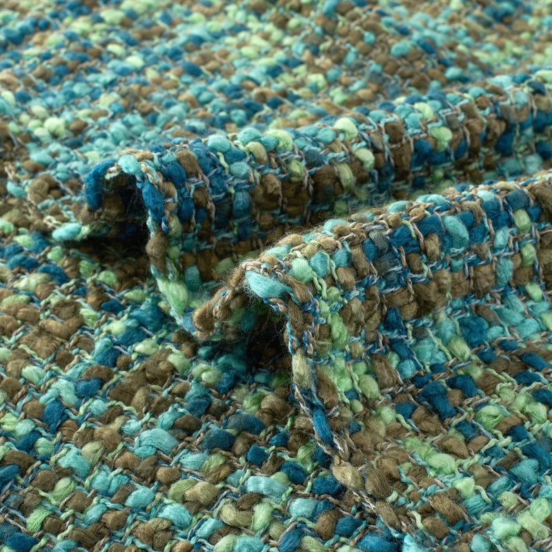 GINAMUSE Multi-Color Green Cable Woven Throw Blanket for Couch,50"X60" Boho Style Textured Blankets for Home Decor,Super Soft Warm Cozy Chunky Blanket with Decorative Tassels for Bed and Sofa - Image 3