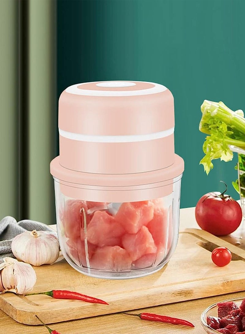 قطوب محضر طعام محمول لاسلكي، متعدد الوظائف قطاعة للخضروات والفواكه، مطحنة ثوم، مدقة زنجبيل، مقطّع بصل، كسار فلفل حار، فولاذ مقاوم للصدأ، سهل التنظيف، للمنزل، المطاعم، الرحلات، النزهات - Image 5