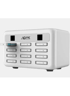 12 in 1 Power Station 60,000 mAh with Built-in Cable to Charge Multiple Devices - White