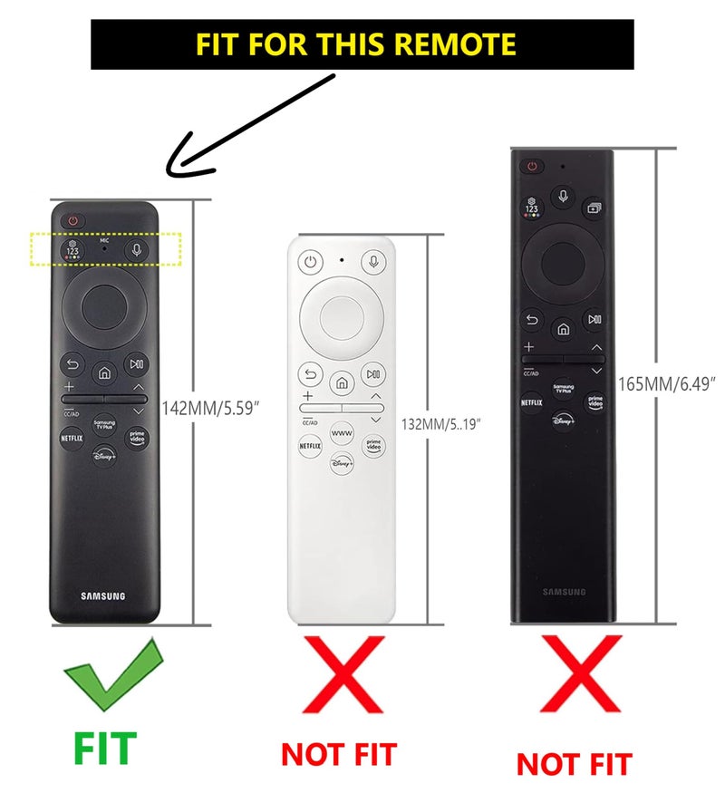 SHOPOFLUX Silicone TV Remote Cover Compatible with Samsung Smart TV - Protective Open Key Case with Lanyard (Red) - Image 2