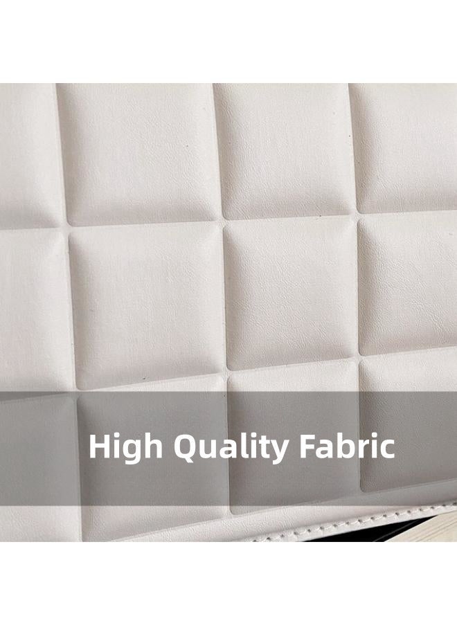 Women's Checkered Shoulder Bag, Ladies Large Capacity Crossbody Bag Sling Bag Side Bag Carry Bag, PU Leather Handbag Tote Bags Clutch Bag Satchel Bag Phone Bag Beach bag for Girls/College Students - Image 4