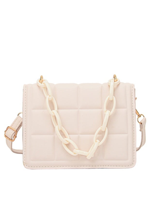 Women's Checkered Shoulder Bag, Ladies Large Capacity Crossbody Bag Sling Bag Side Bag Carry Bag, PU Leather Handbag Tote Bags Clutch Bag Satchel Bag Phone Bag Beach bag for Girls/College Students - Image 1