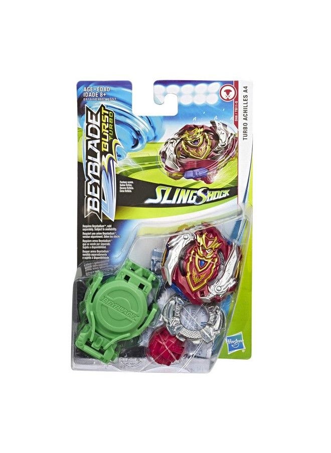 BeyBlade - Burst Turbo Slingshock Turbo Achilles A4 Starter Pack Battling Top And Right/Left Spin Launcher Age 8+ - Image 1