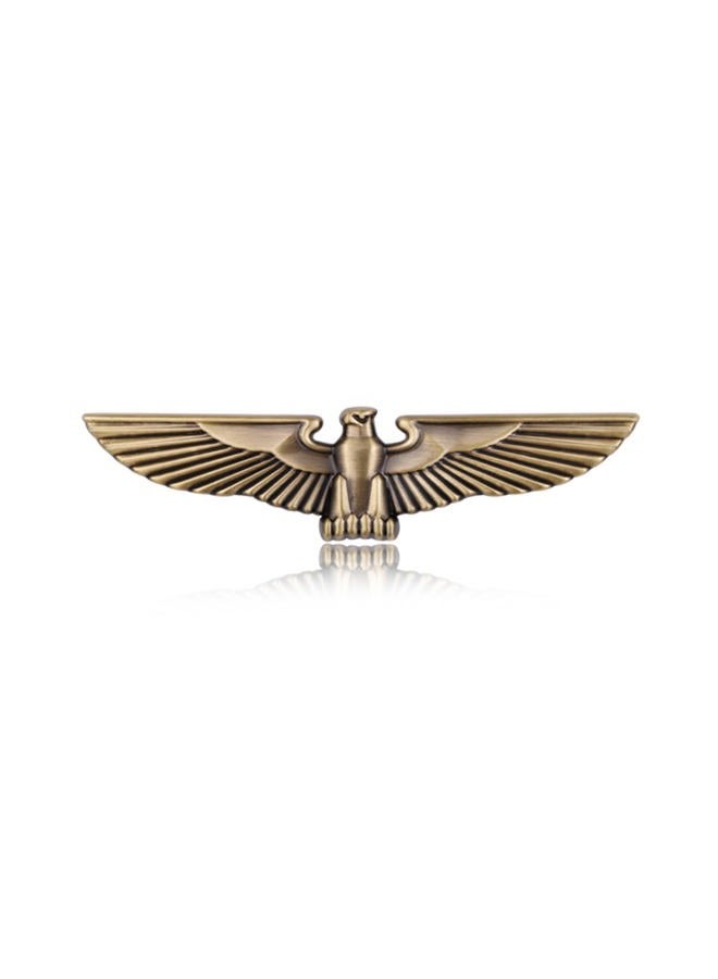Fsforcar Eagle Auto Emblem, Eagle Wings Metal Sticker, Flying Eagle Zinc Alloy Decal Badge for Car, Truck, Motorcycle (Bronze) - Image 1