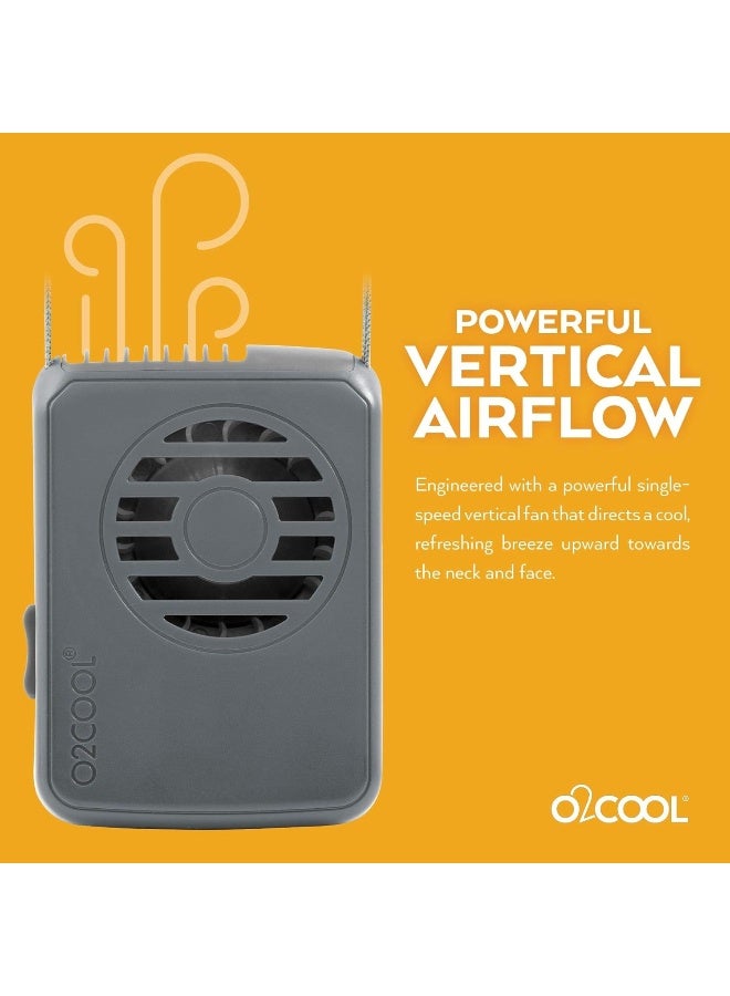 O2COOL Deluxe Personal Necklace Fan | Hands- Free, Battery Operated Wearable Mini Cooling Device for Beach, Sporting Events, Camping (4 Pack Random Colors) - Image 3