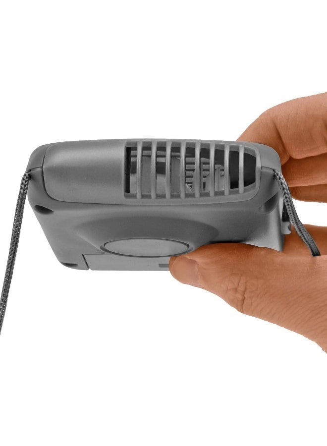 O2COOL Deluxe Personal Necklace Fan | Hands- Free, Battery Operated Wearable Mini Cooling Device for Beach, Sporting Events, Camping (4 Pack Random Colors) - Image 4