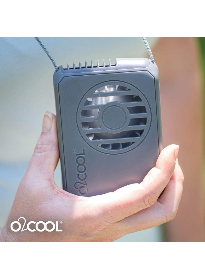 O2COOL Deluxe Personal Necklace Fan | Hands- Free, Battery Operated Wearable Mini Cooling Device for Beach, Sporting Events, Camping (4 Pack Random Colors) - Image 2