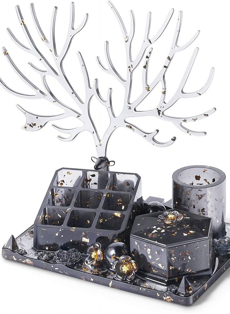 جرافيتي ريزن مجموعة قوالب سيليكون منظم أدوات تجميل - Image 2