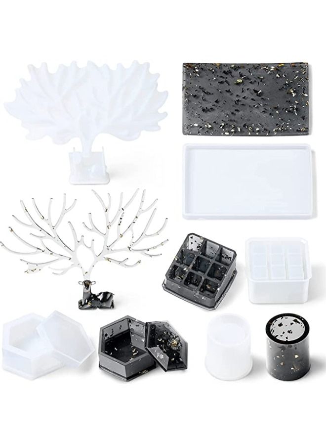 جرافيتي ريزن مجموعة قوالب سيليكون منظم أدوات تجميل - Image 1