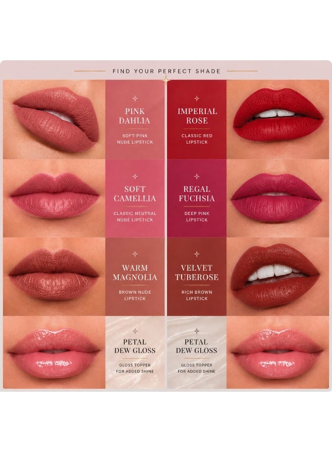 Parul Garg Beauty 4 in 1 Lip Stack Pack of 2- Matte Liquid Lipsticks with Gloss, Travel Friendly & Lightweight - Image 4