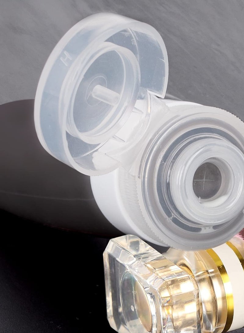 زجاجات السفر - حاويات سائلة بحجم السفر من السيليكون - أنابيب ضغط فارغة قابلة لإعادة التعبئة - ملحقات السفر للشامبو ومستحضرات التجميل والبلسم واللوشن والكريمات والصابون 3 أونصات - Image 5