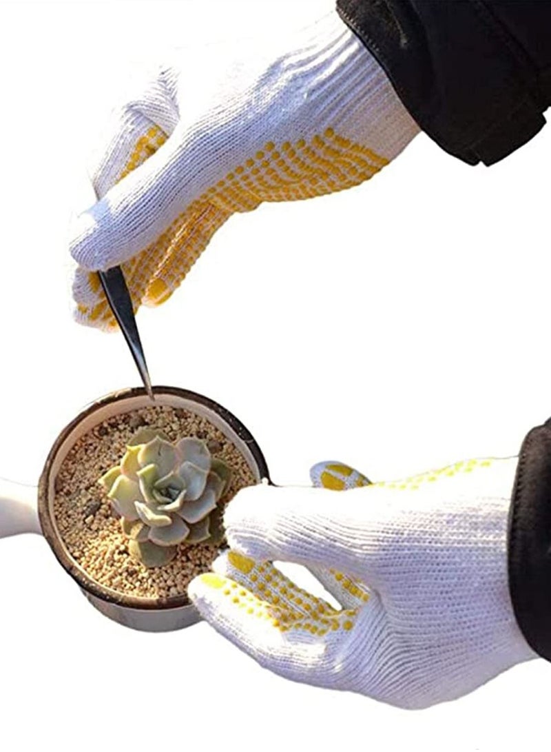 KASTWAVE 6 Pack Stretchable Gardening Gloves, Cut Resistant Gloves KASTWAVE Protective Second Skin Working Gloves Fine Assembly, Constructions, Keeps Your Hands Cool (Yellow)  - Image 4