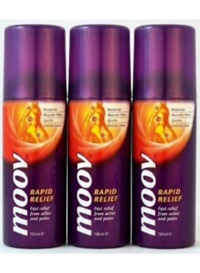 Moov Special offer Move spray for fast pain relief 150ml - Instant relief from muscle and joint pain (3 pieces) - Image 1