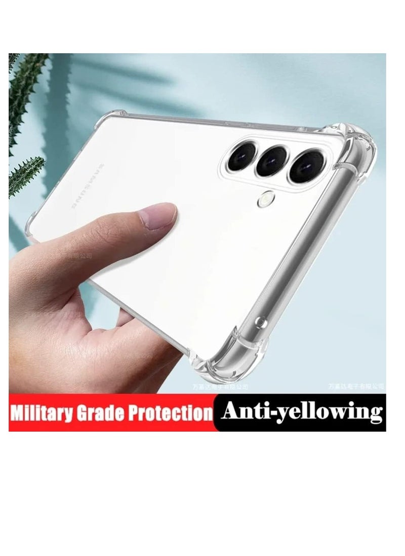 jiede - Samsung Galaxy A15 Clear Cover Case soft TPU Transparent Back Protective Case shock Absorbent Reinforced Corner Cover for Samsung Galaxy A15 Clear - Image 1