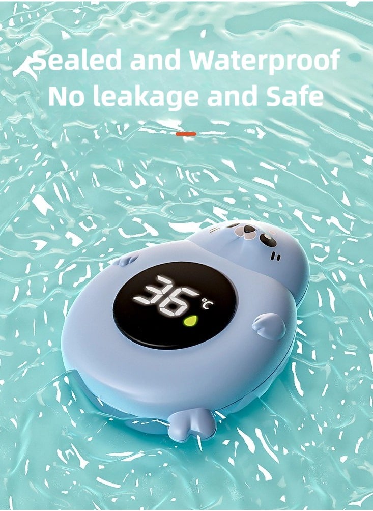 Bath Thermometer, Water Temperature Thermometer, IPX7 Waterproof Digital Bath Thermometer with LED Display, Bath Toy, Blue