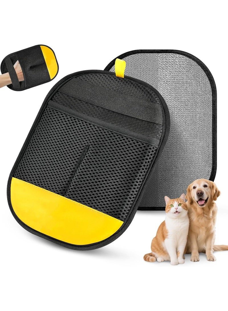 Pet Hair Removal Glove for Dogs & Cats, Newly Upgraded Reusable Electrostatic Pet Hair Gloves, Pet Hair Remover Tool for Clothing, Couch, Carpet, Car Seat - Image 1