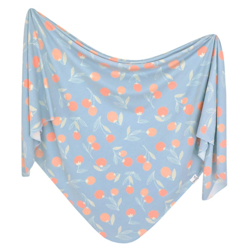 Copper Pearl Baby Swaddle Blanket - Premium Knit Baby Blanket, Large Soft Stretchy Receiving Blankets for Baby Boy and Girl, Swaddles for Newborn, Infant, and Toddler (Clementine) - Image 1