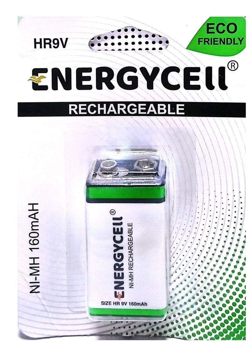 ENERGYCELL - Energycell HR9V 160mAH Rechargeable Battery Pack Of 2 - Image 1