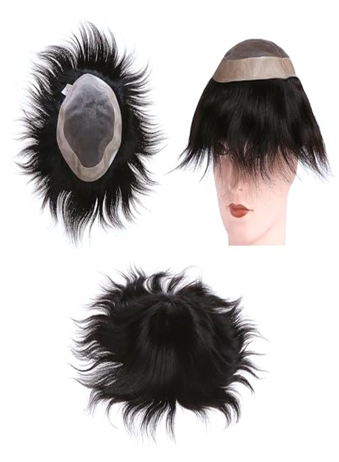 VIVIAN Hair Patch/100% Natural Human Hair Wig/Durable Toupee/Real Hair Wig For Men - Image 2