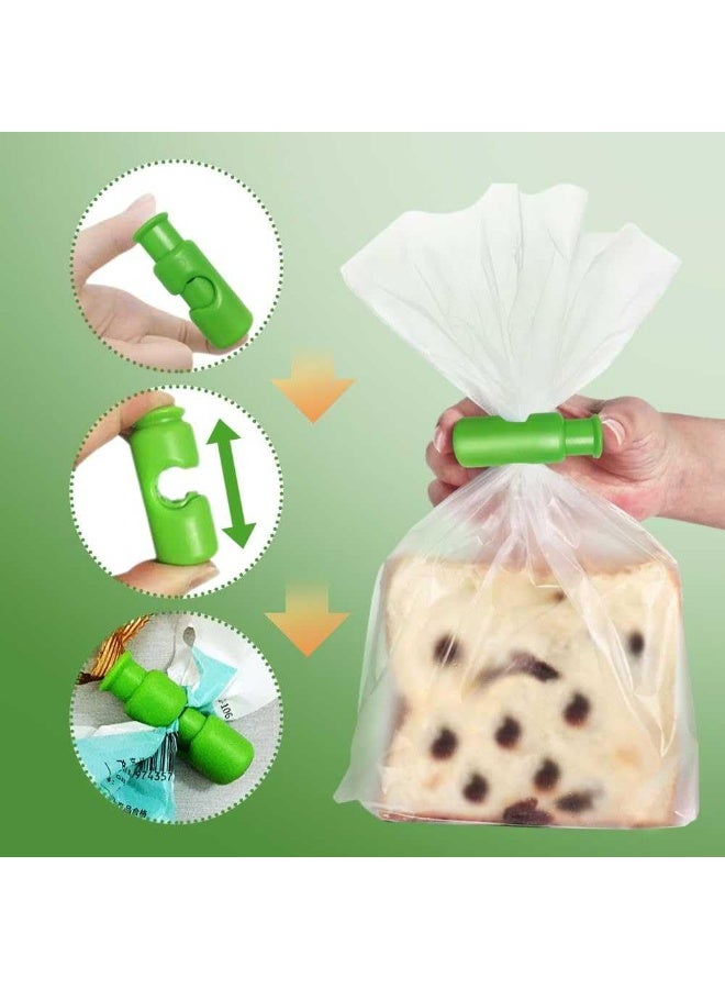 6-Piece Bread Bag Clip - Squeeze And Lock Food Bag Clip, Plastic Sealing Clip For Bread, Snacks, Potato Chips - Multiple Colors, Easy To Grip, Sealed And Sealed  - Image 5