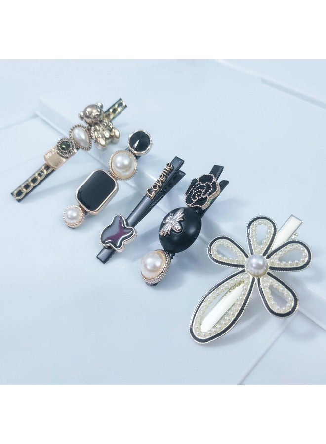 JPV 13 PCS Korean Fashion Style Pearl Rhinestone Metal Hair Clips Hair Pin Stylish Hair Accessories Jewellery For Women's And Girls, JPVBY - Image 3