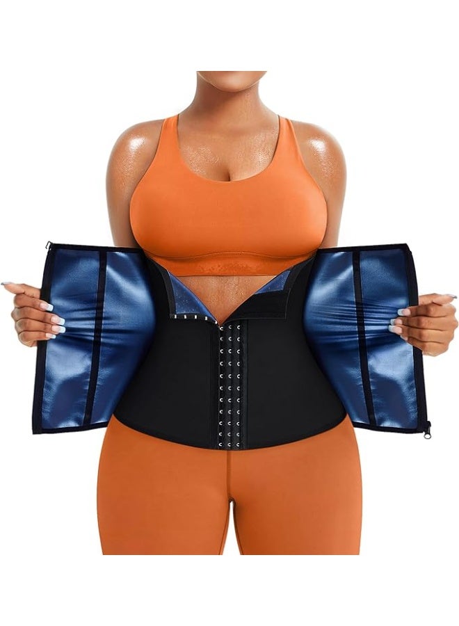 Waist Trainer for Women Lower Belly Waist Trimmer Corset Tummy Wrap Workout Sweat Belt Band Sports Sauna Suit——L - Image 1