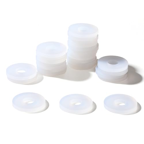 Litorange Grolsch Gaskets Silicone Seals - For Swing Top Bottles-40 Pack Combo Pack Clear, Made from Soft Silicone (Not Rubber, Better Sealing Than Rubber) - Image 1